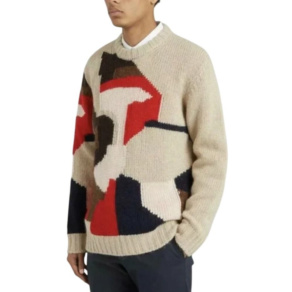 NN07 no nationality NEW BRADY wool blend Italian yarn Patterned sweater LARGE